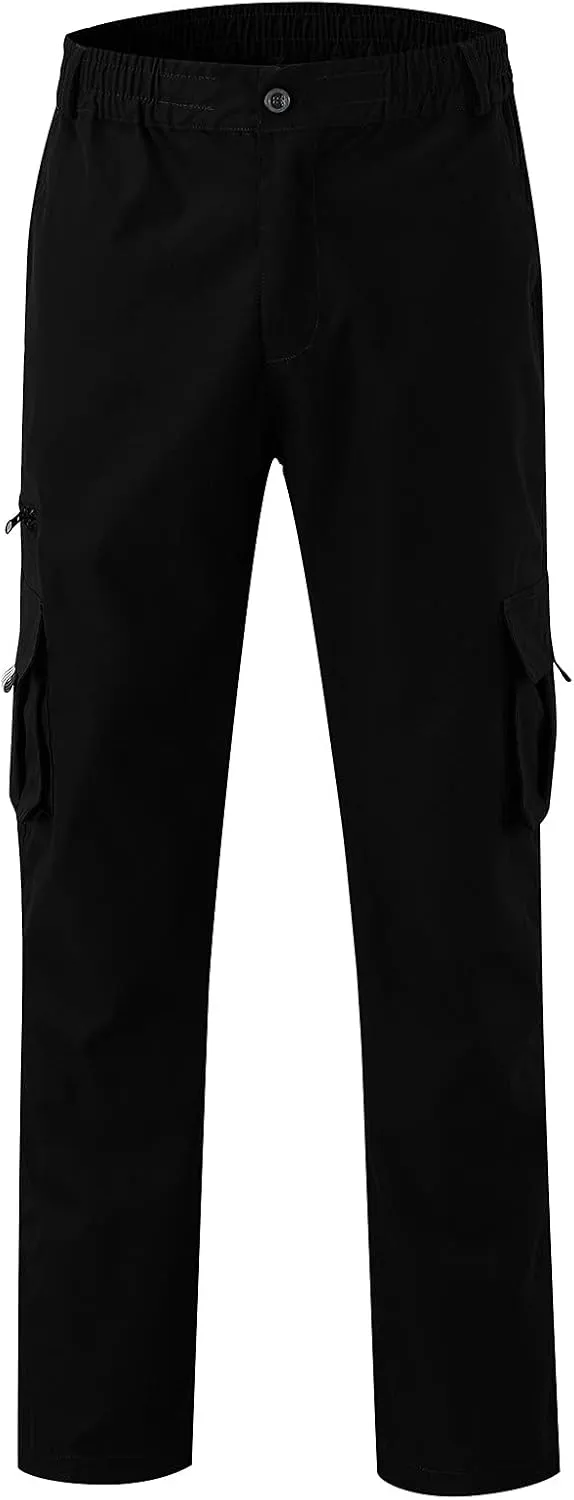 2024 Men's Baggy Cargo Pants Loose Sport Hiking Pants Stylish Casual Work Jogger Sweatpants Outdoor Trousers Pockets