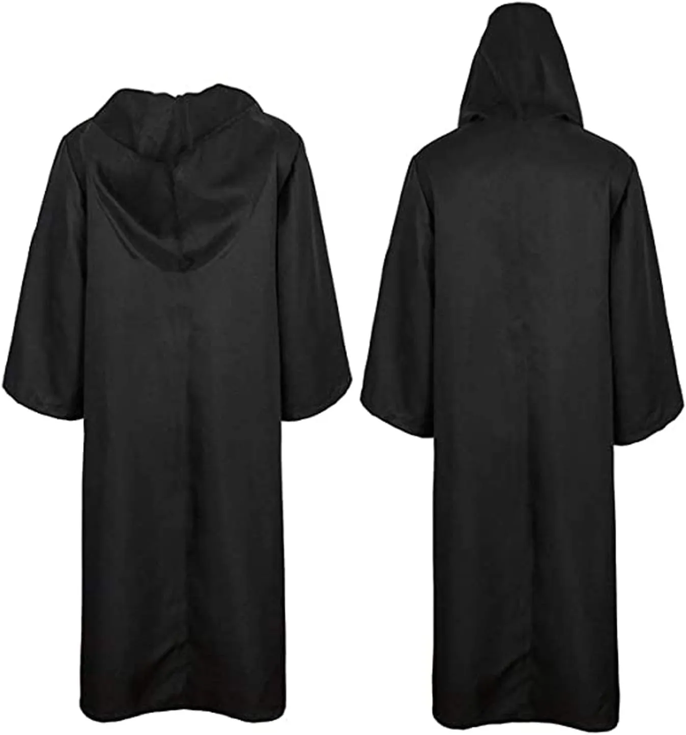 Adult Jedi Robe Hooded Cloak for Halloween & Christmas Party Cosplay Costume Vampire Tunic Uniform