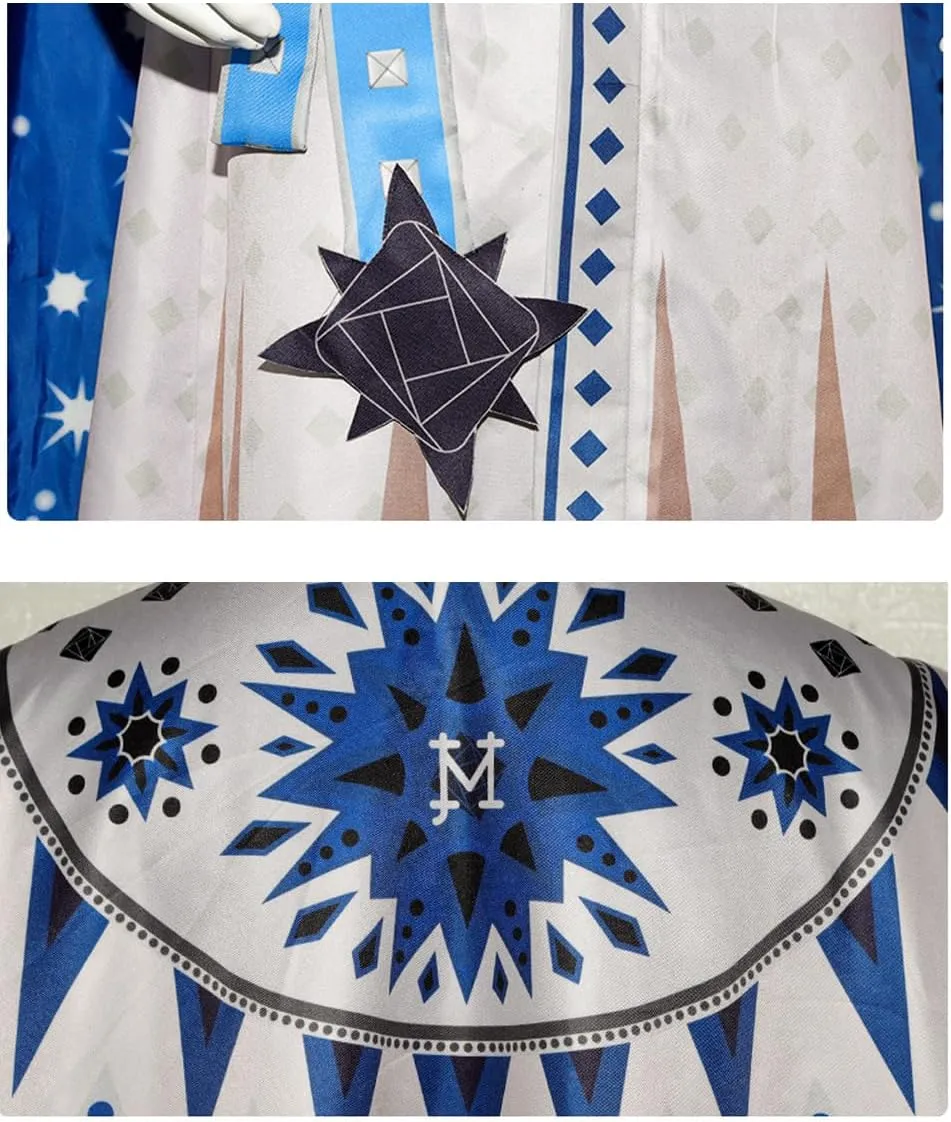 Adult Wish King Magnifico Costume Tunic Cloak Suit Halloween Cosplay Outfit King Tunic Robe Belt Full Set Outfits