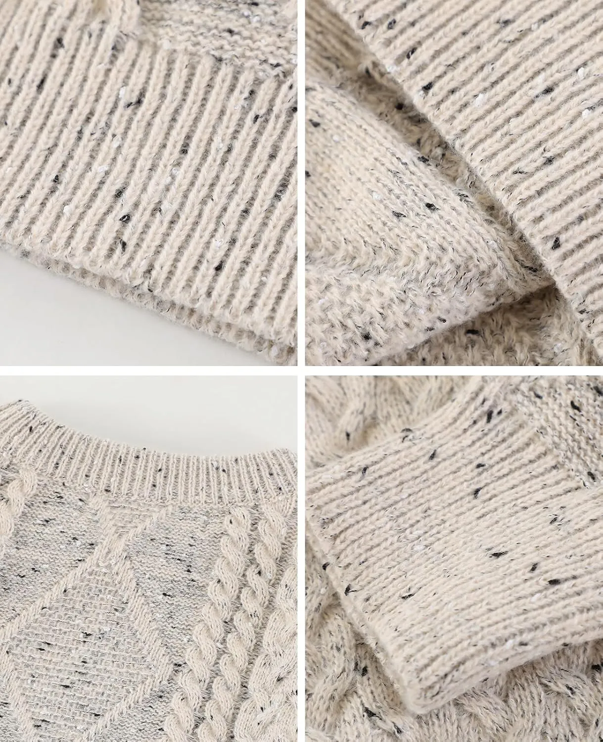 Aelfric Eden Women Solid Sweater Crew Neck Long Sleeve Knit Sweater Oversized Pullover Sweater