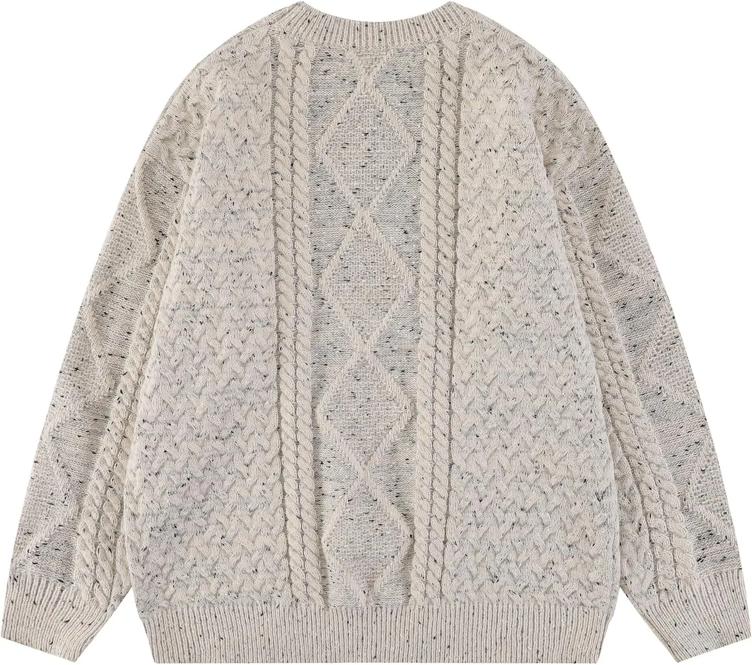 Aelfric Eden Women Solid Sweater Crew Neck Long Sleeve Knit Sweater Oversized Pullover Sweater