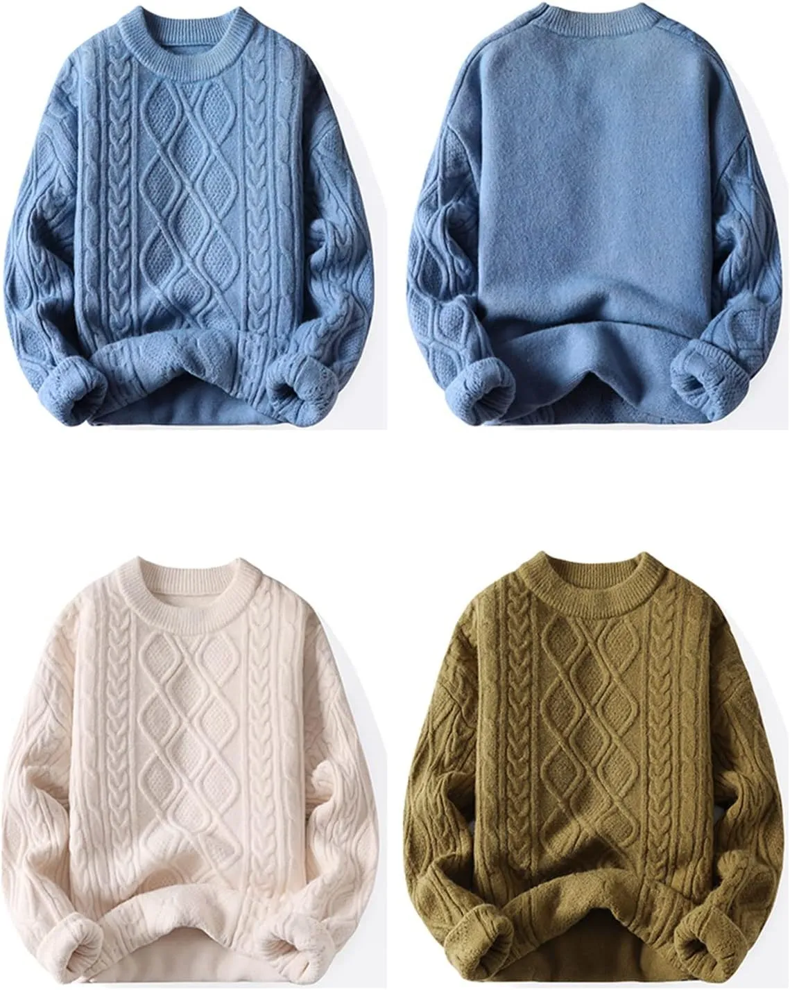 Aelfric Eden Women Sweater Oversized Knitted Sweater Woven Crewneck Pullover