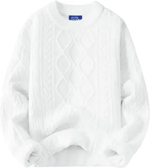 Aelfric Eden Women Sweater Oversized Knitted Sweater Woven Crewneck Pullover