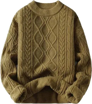 Aelfric Eden Women Sweater Oversized Knitted Sweater Woven Crewneck Pullover