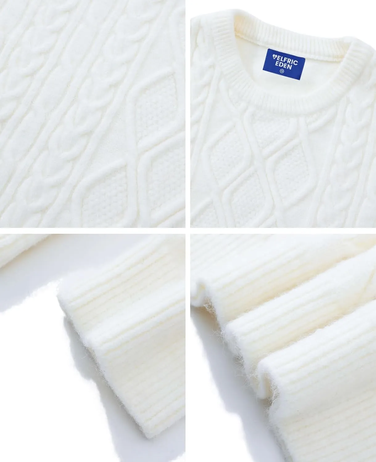 Aelfric Eden Women Sweater Oversized Knitted Sweater Woven Crewneck Pullover