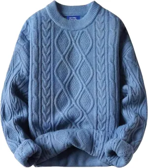 Aelfric Eden Women Sweater Oversized Knitted Sweater Woven Crewneck Pullover