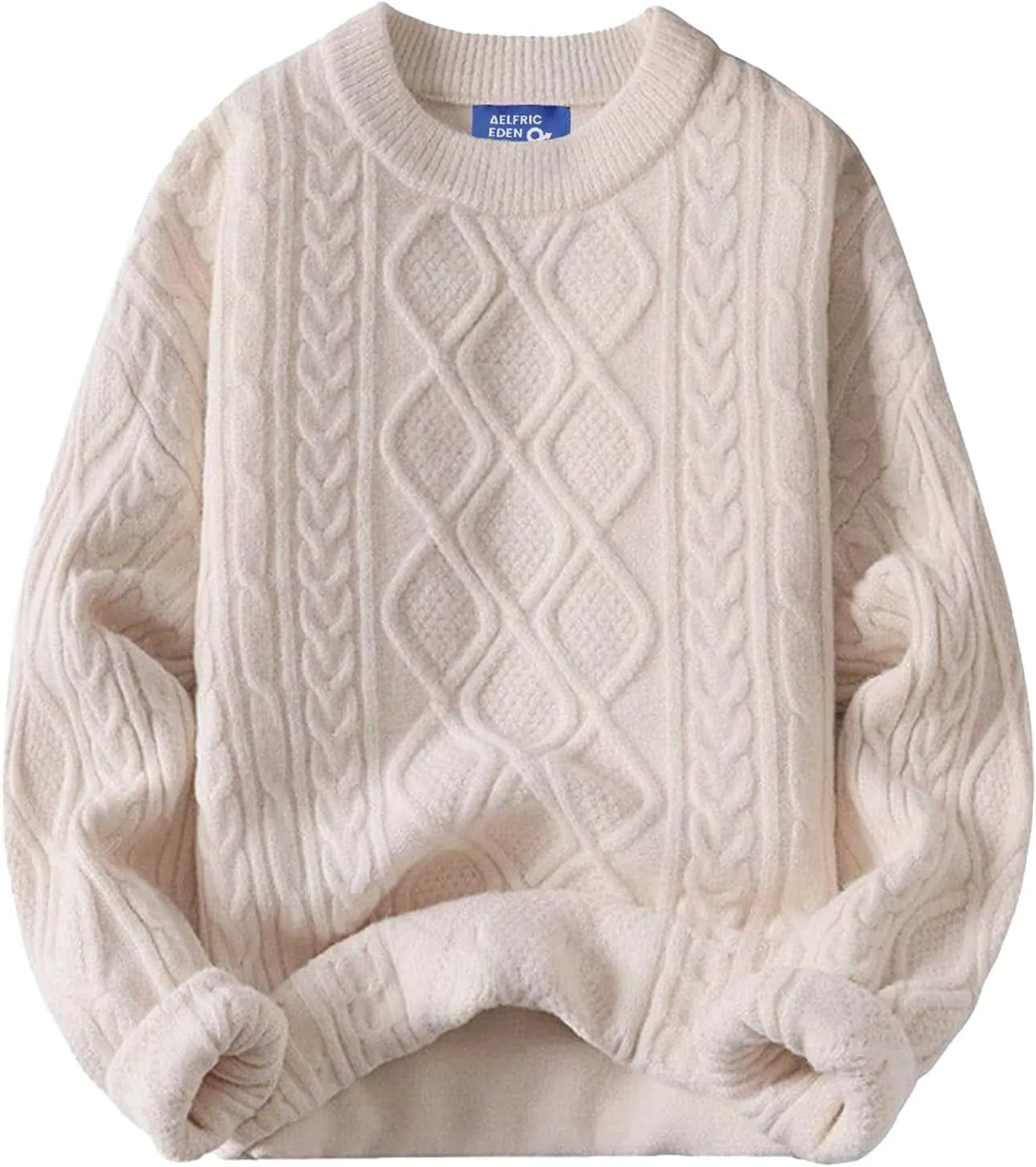 Aelfric Eden Women Sweater Oversized Knitted Sweater Woven Crewneck Pullover