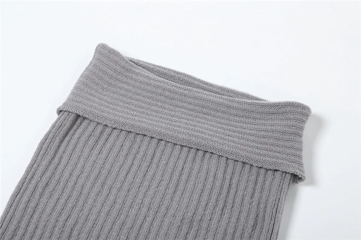 Aesthetic Two Piece Sets Knit Sweater Off The Shoulder Sweater Long Sleeve Sweater Knit Skirt Midi Skirt Maxi Dress
