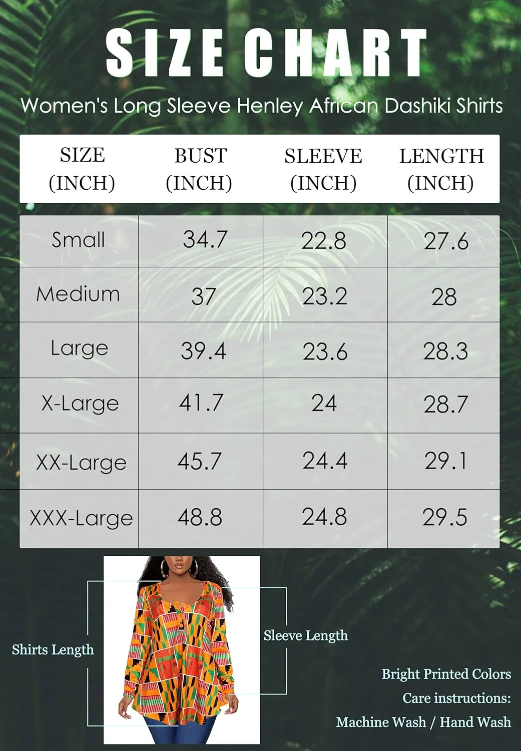 Afibi Women's Long Sleeve Henley T Shirts Button Down Loose Fit Tops Scoop Neck African Dashiki Shirts