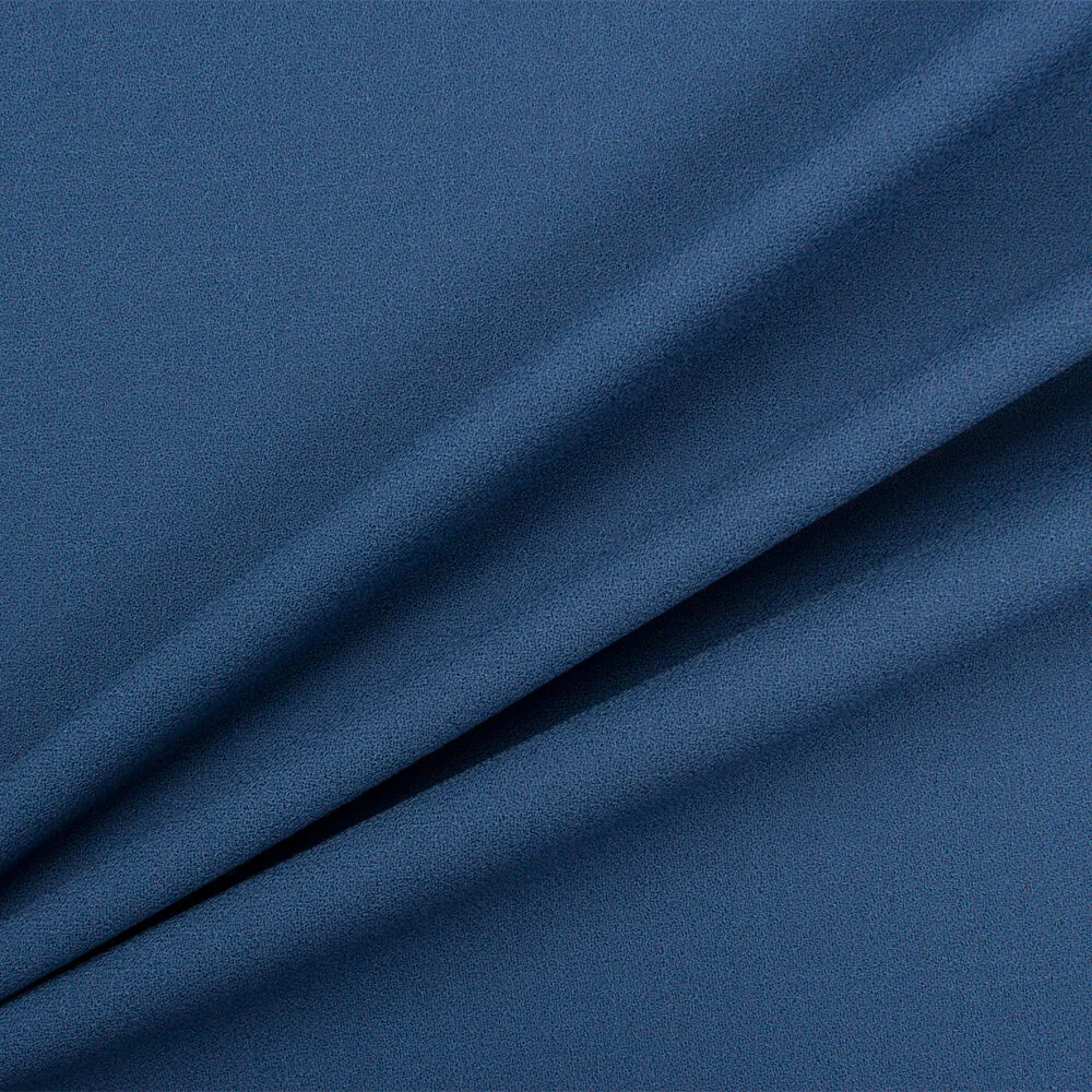 Airforce Blue Single Wool Crêpe