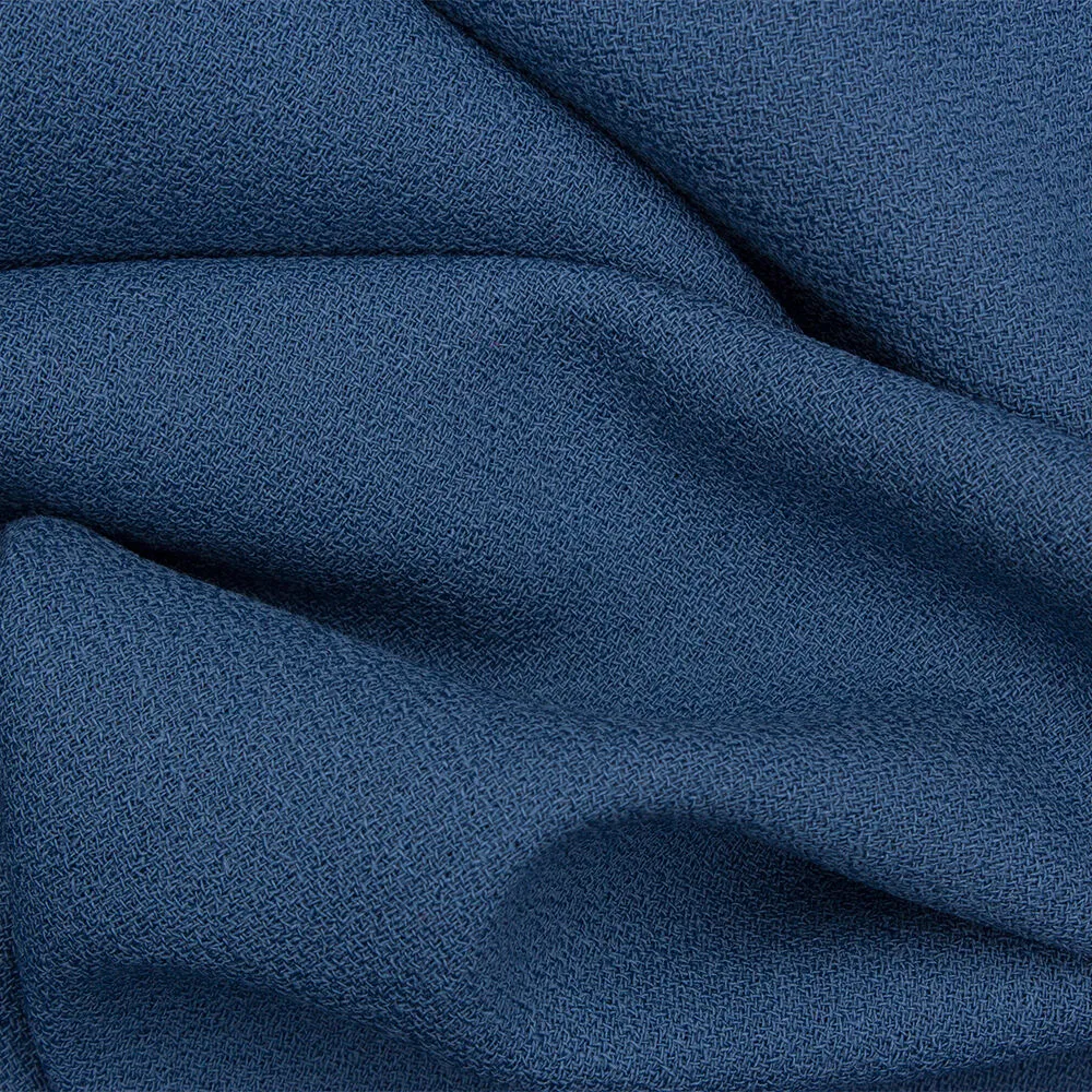 Airforce Blue Single Wool Crêpe