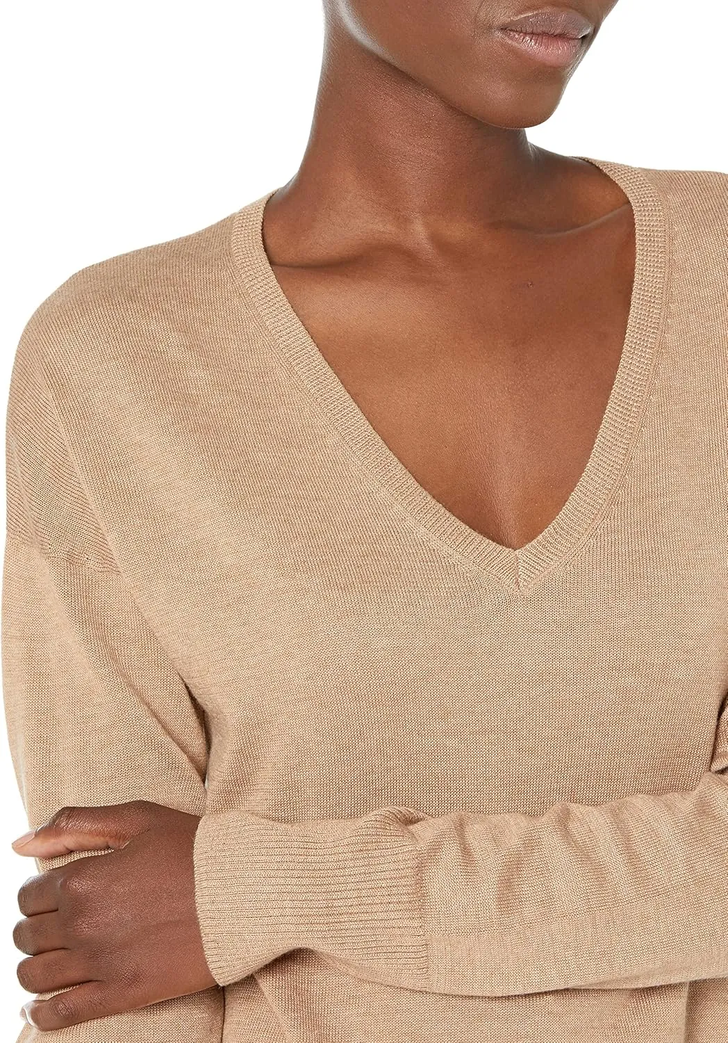 Amazon Essentials Women's Lightweight Long-Sleeve V-Neck Tunic Sweater (Available in Plus Size)