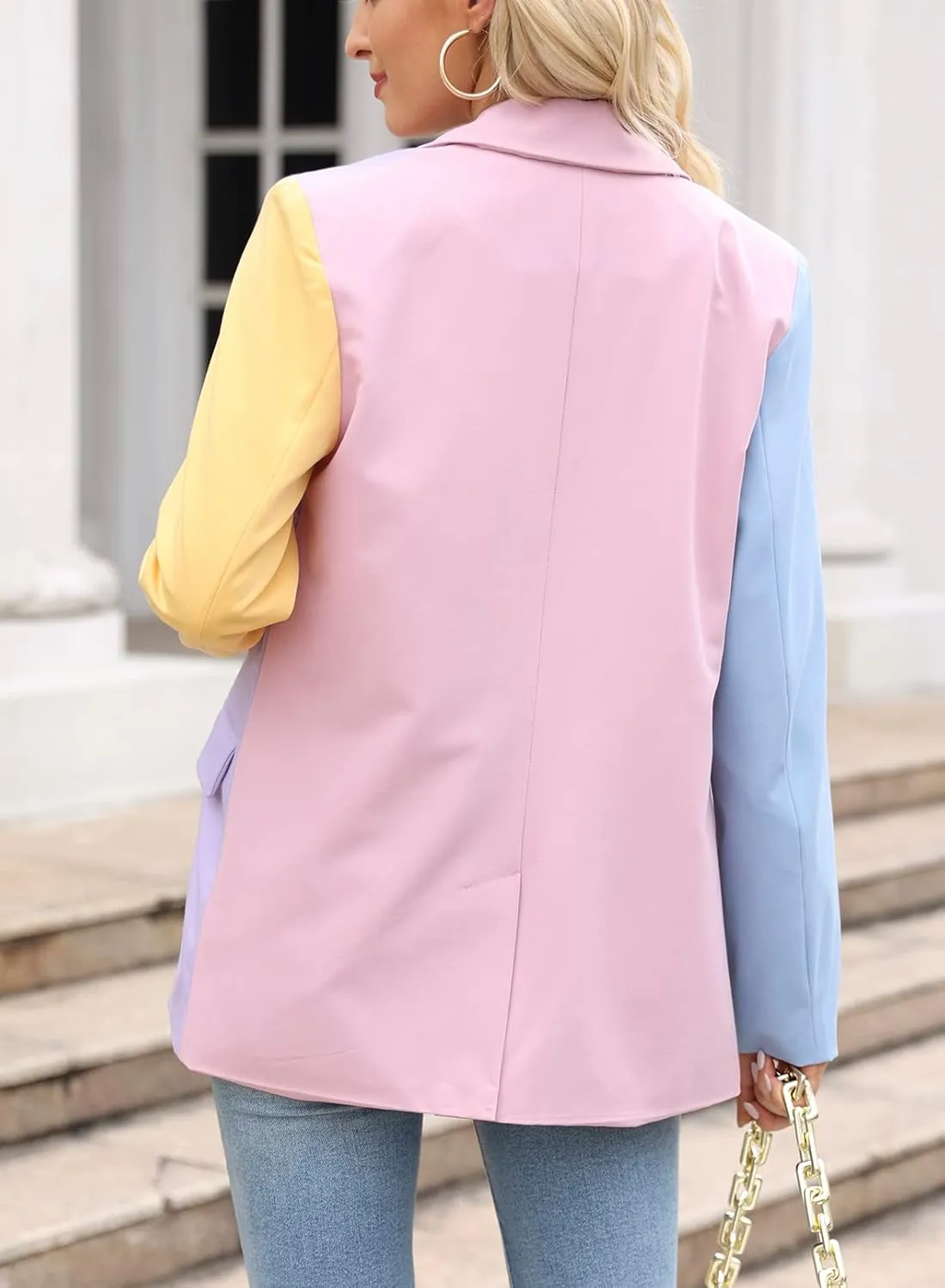 ARTFREE Womens Casual Blazer Button Lapel Long Sleeve Work Business Fashion Blazers Jackets Outfits with Pockets