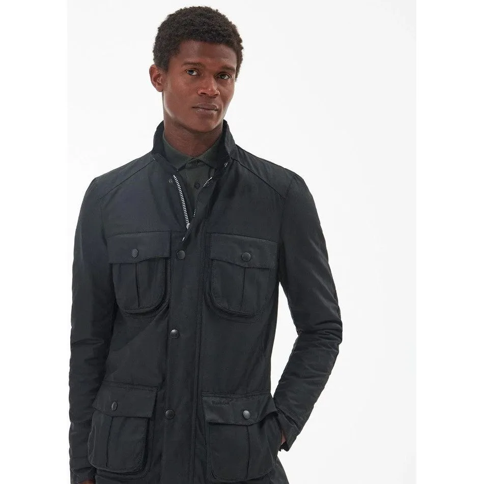 Barbour Mens Corbridge Wax Jacket Black/Classic