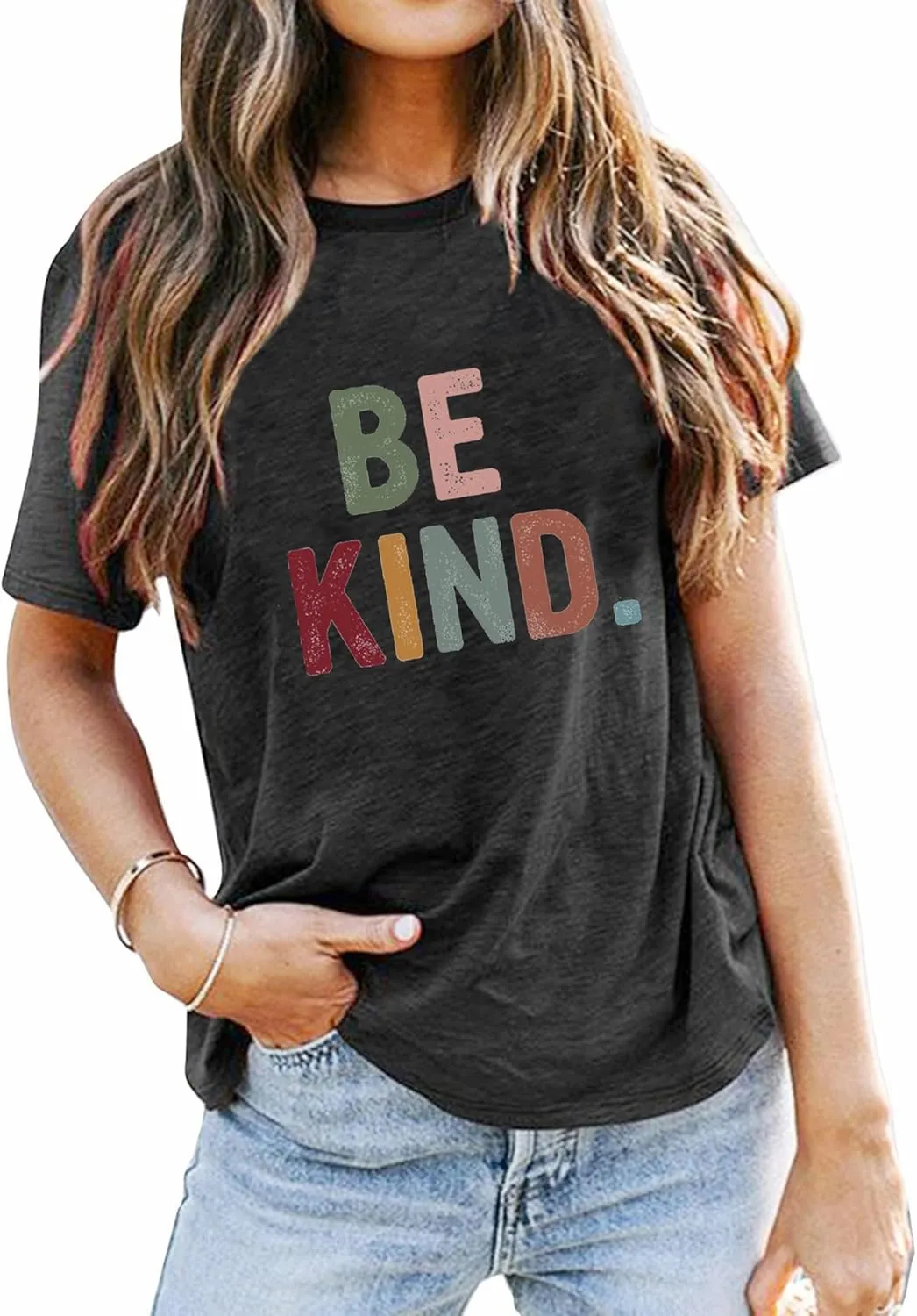 Be Kind Shirt Women Funny Inspirational Kindness Tshirts Teacher Graphic Tee Summer Casual Short Sleeve Tops