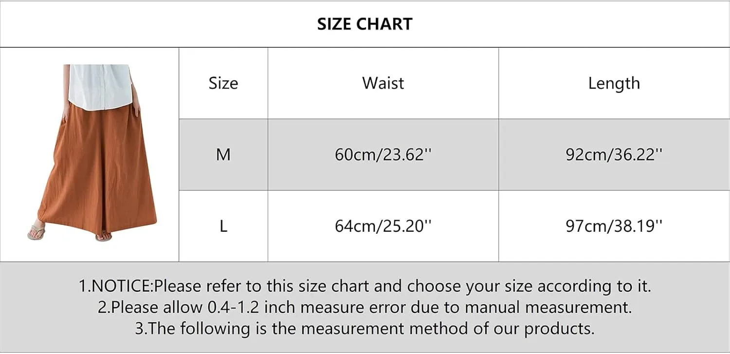 Beach Pants for Women Wide Leg Wide Leg Long Pant Trousers with Pocket Linen Blend