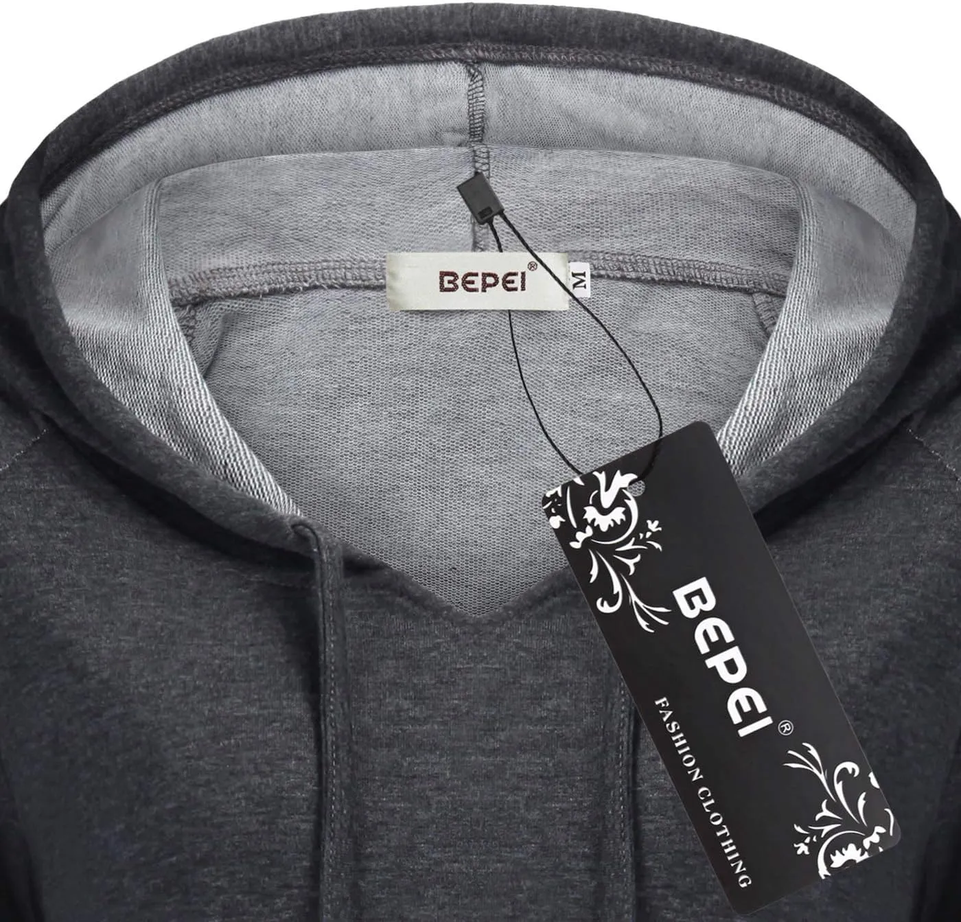 BEPEI Womens Long Sleeve Tunic Hoodie Dressy String Sweatshirts With Pockets