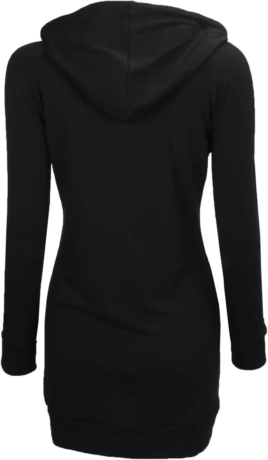 BEPEI Womens Long Sleeve Tunic Hoodie Dressy String Sweatshirts With Pockets