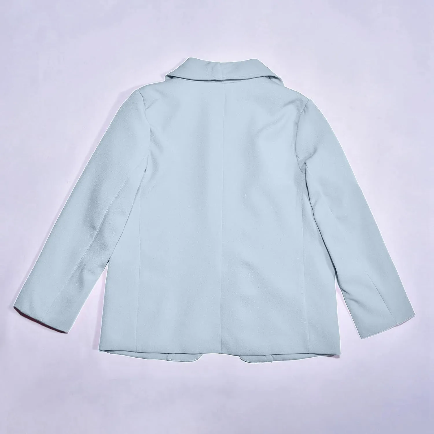Blazer Jacket for Teen Girls Long Sleeve Y2K Solid Lapel Formal Suit Coat Casual Plus Open Front Dress Tops with Inner Pocket