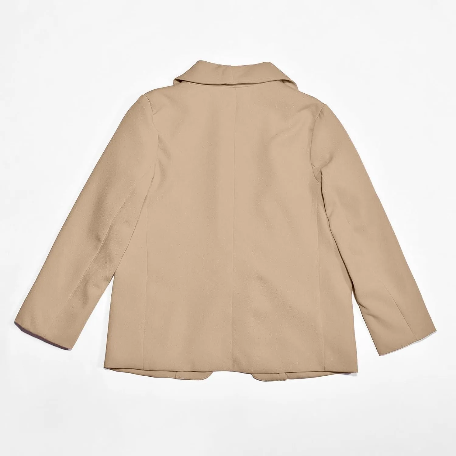 Blazer Jacket for Teen Girls Long Sleeve Y2K Solid Lapel Formal Suit Coat Casual Plus Open Front Dress Tops with Inner Pocket
