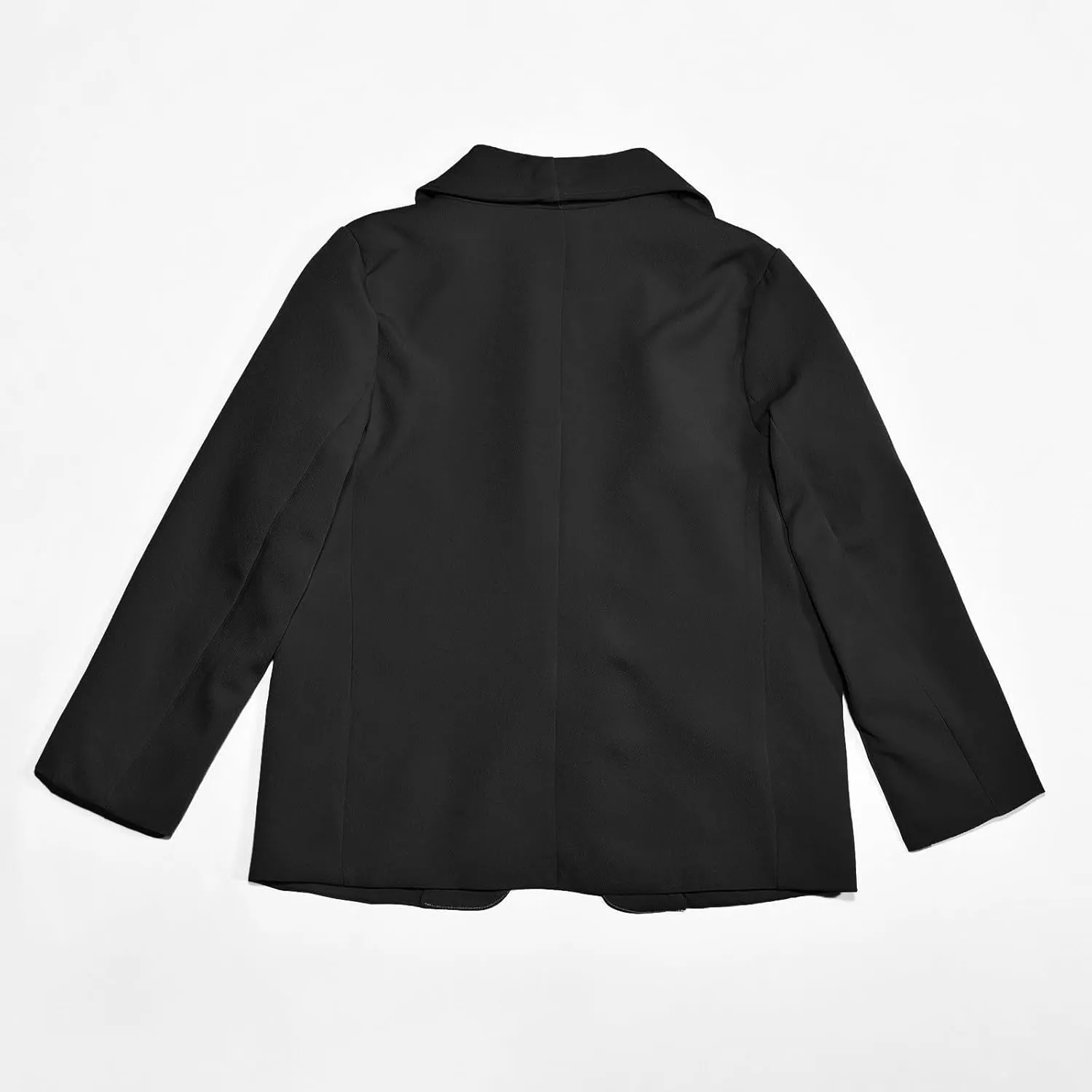 Blazer Jacket for Teen Girls Long Sleeve Y2K Solid Lapel Formal Suit Coat Casual Plus Open Front Dress Tops with Inner Pocket