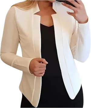 Blazer Jackets for Women Fashion Dressy Open Front Cardigan Jacket Casual Long Sleeve Work Office Suit Jacket