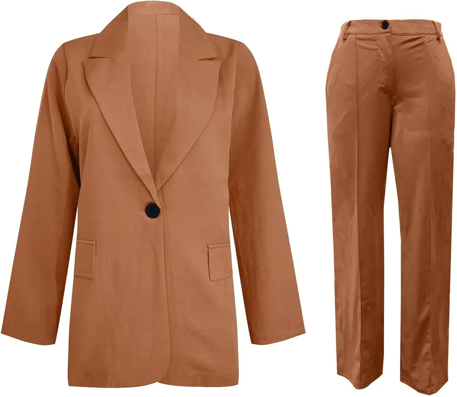 Blazer Sets Women 2 Piece Outfits Business Casual Outfits 2025 Dressy Casual Pant Suits Plus Size Wide Pants Suit Set