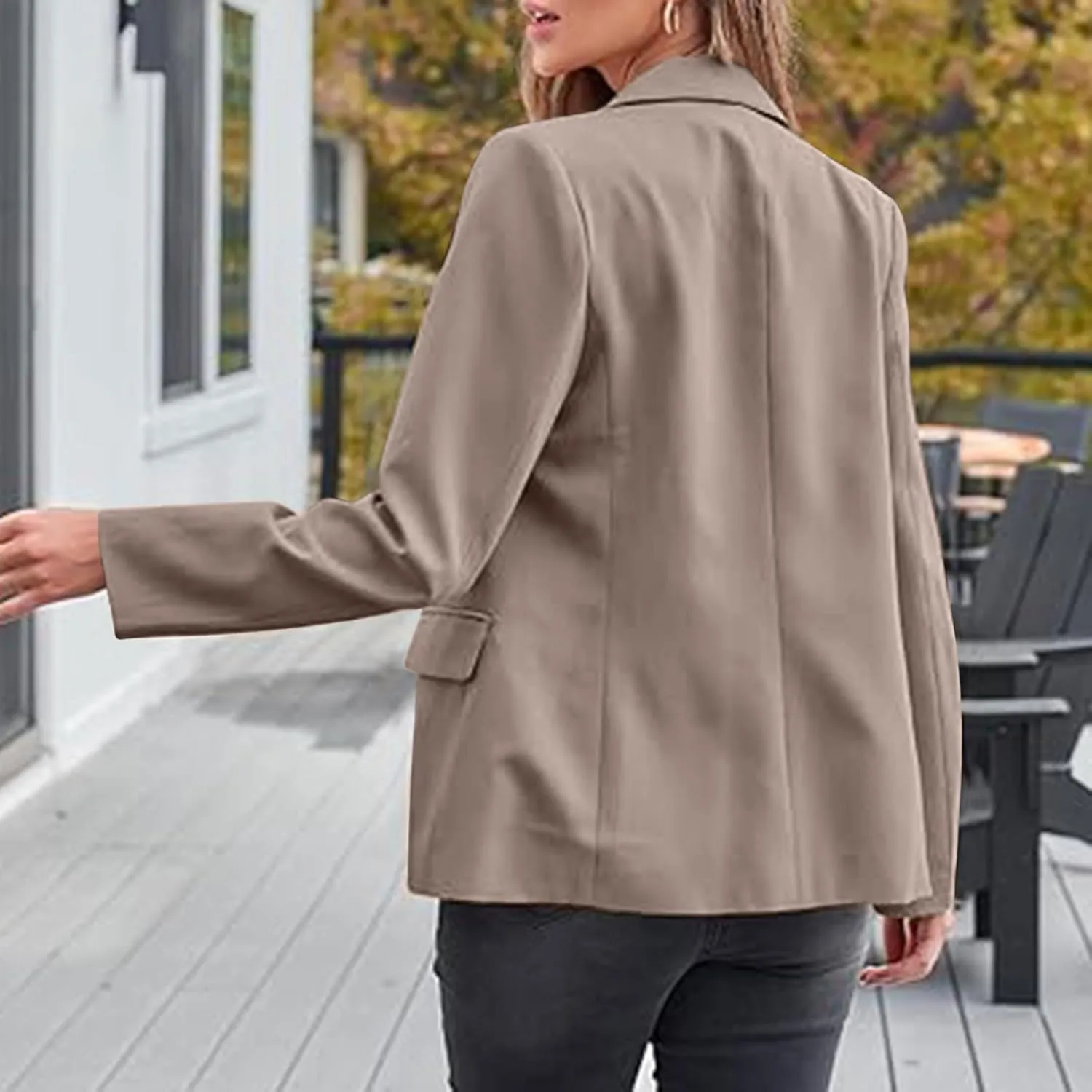 Blazers for Women Business Suit Jacket Work Office Blazer Long Sleeve Casual Blazer Open Front Cardigan Coat Outerwear