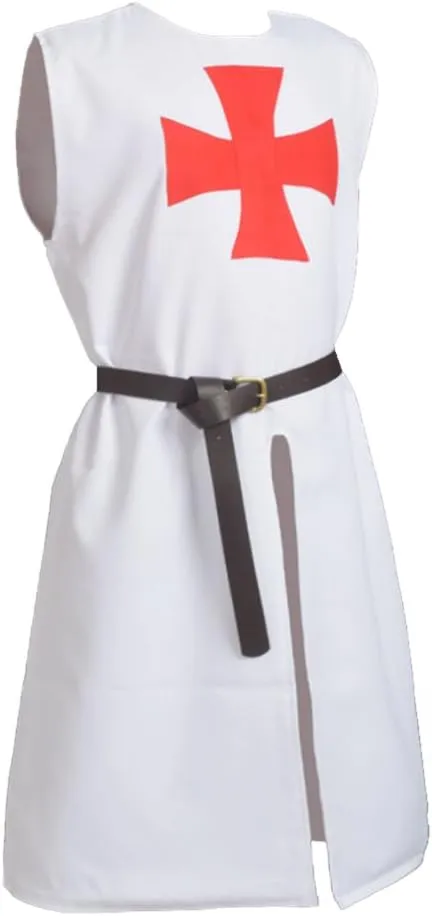 BLESSUME Medieval Knight Tunic Cloak Belt Cosplay Costume Set