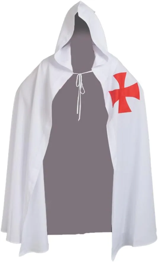 BLESSUME Medieval Knight Tunic Cloak Belt Cosplay Costume Set
