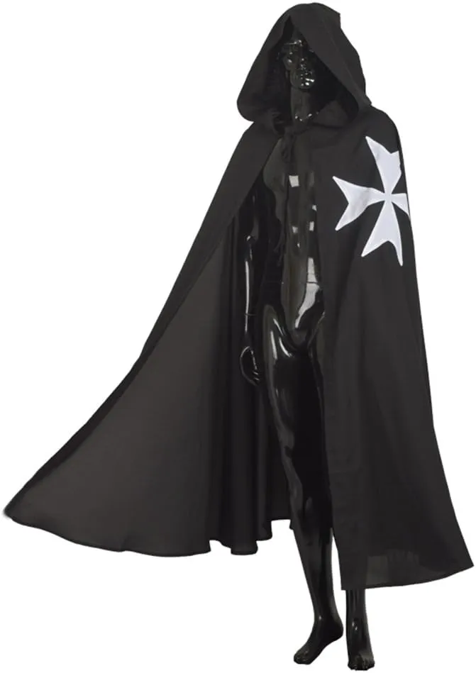 BLESSUME Medieval Knight Tunic Cloak Belt Cosplay Costume Set