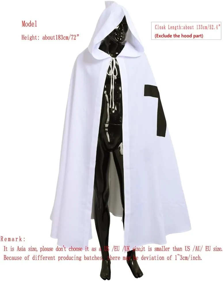 BLESSUME Medieval Knight Tunic Cloak Belt Cosplay Costume Set