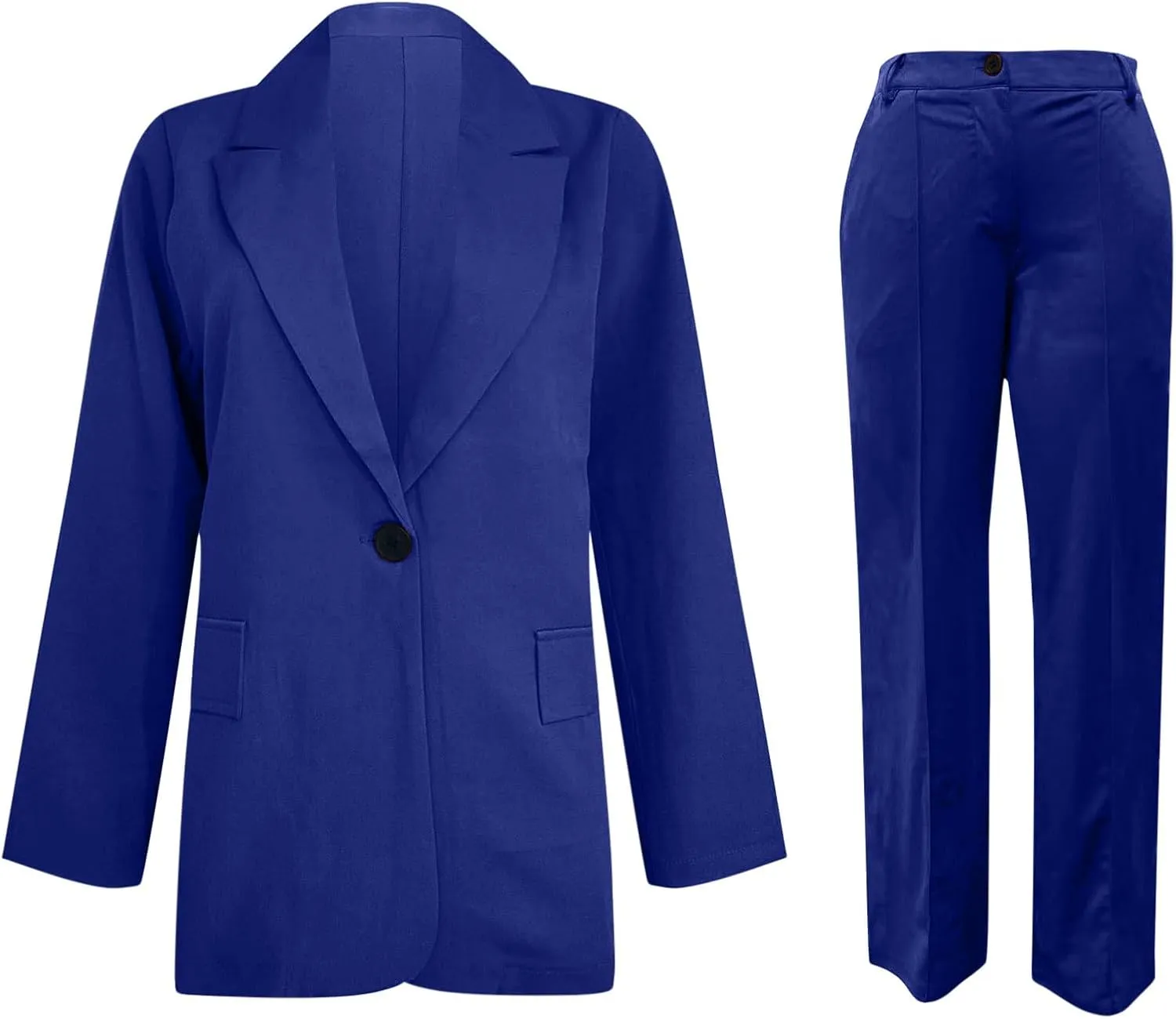 Business Casual Clothes for Women Fashion Suits Two Piece Outfits Dressy Blazer and Wide Leg Pant Plus Size Suit Sets