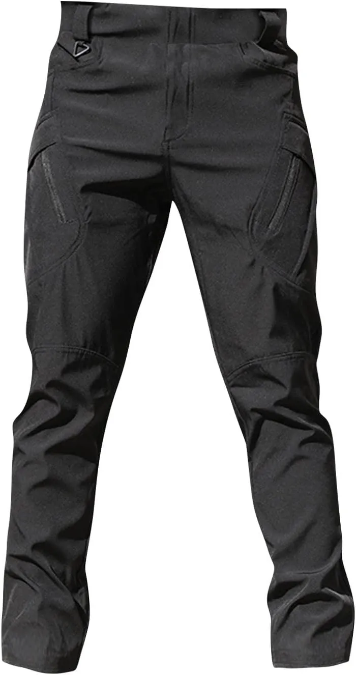 Cargo Work Pants for Men Pockets Fashion Y2K Pants Baggy Ripstop Stretch Casual Pants Relaxed Fit Tactical Trousers