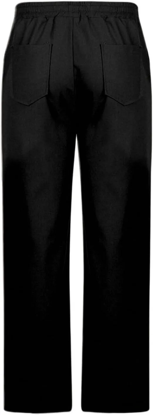 Casual Cotton and Linen Pants Men's Summer Elastic Waist Drawstring Slim-fit Tracksuit Pants 2025