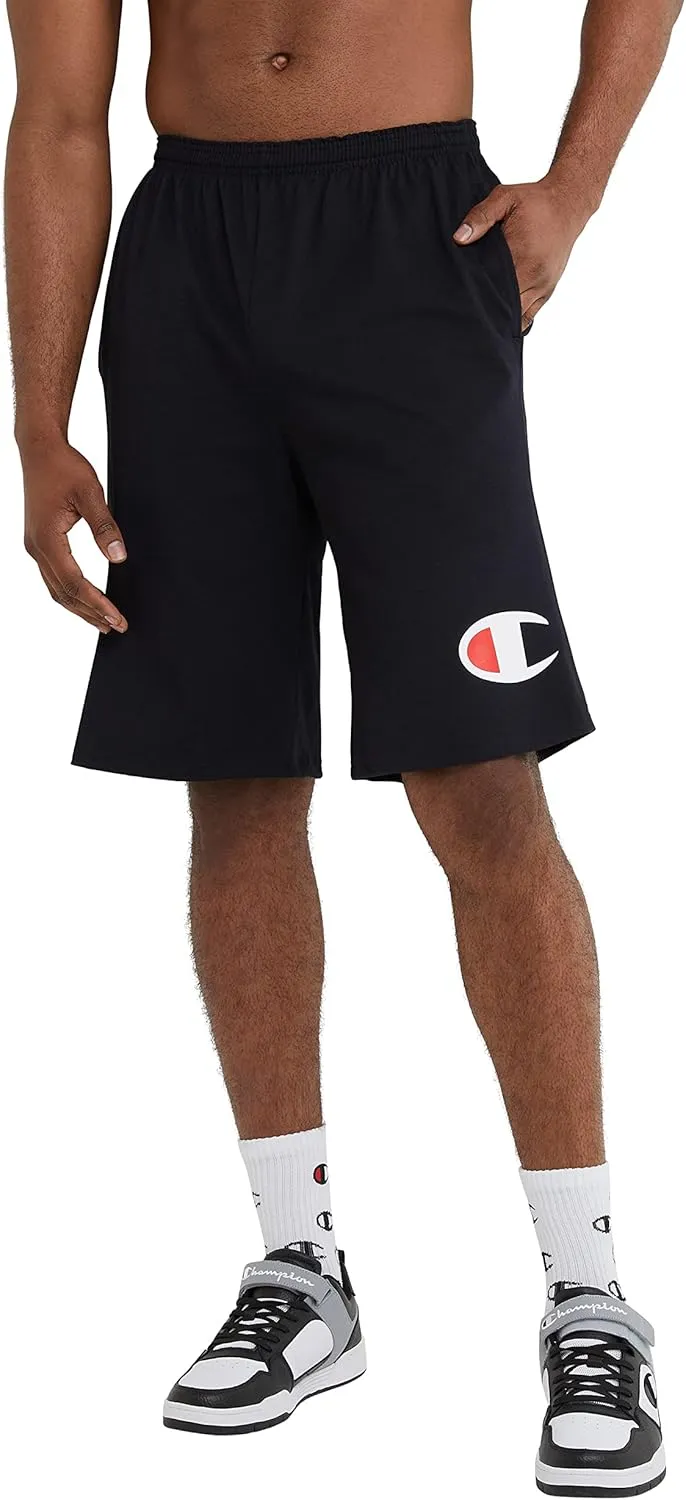Champion Men's Lightweight Lounge Casual Jersey Knit Weekend Shorts (Reg. or Big & Tall)