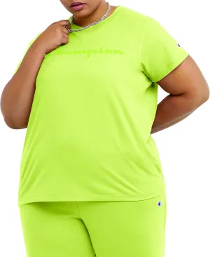 Champion Women's T-shirt, Classic Short Sleeve T-shirt, Lightweight Tee for Women, Script Logo (Plus Size Available)