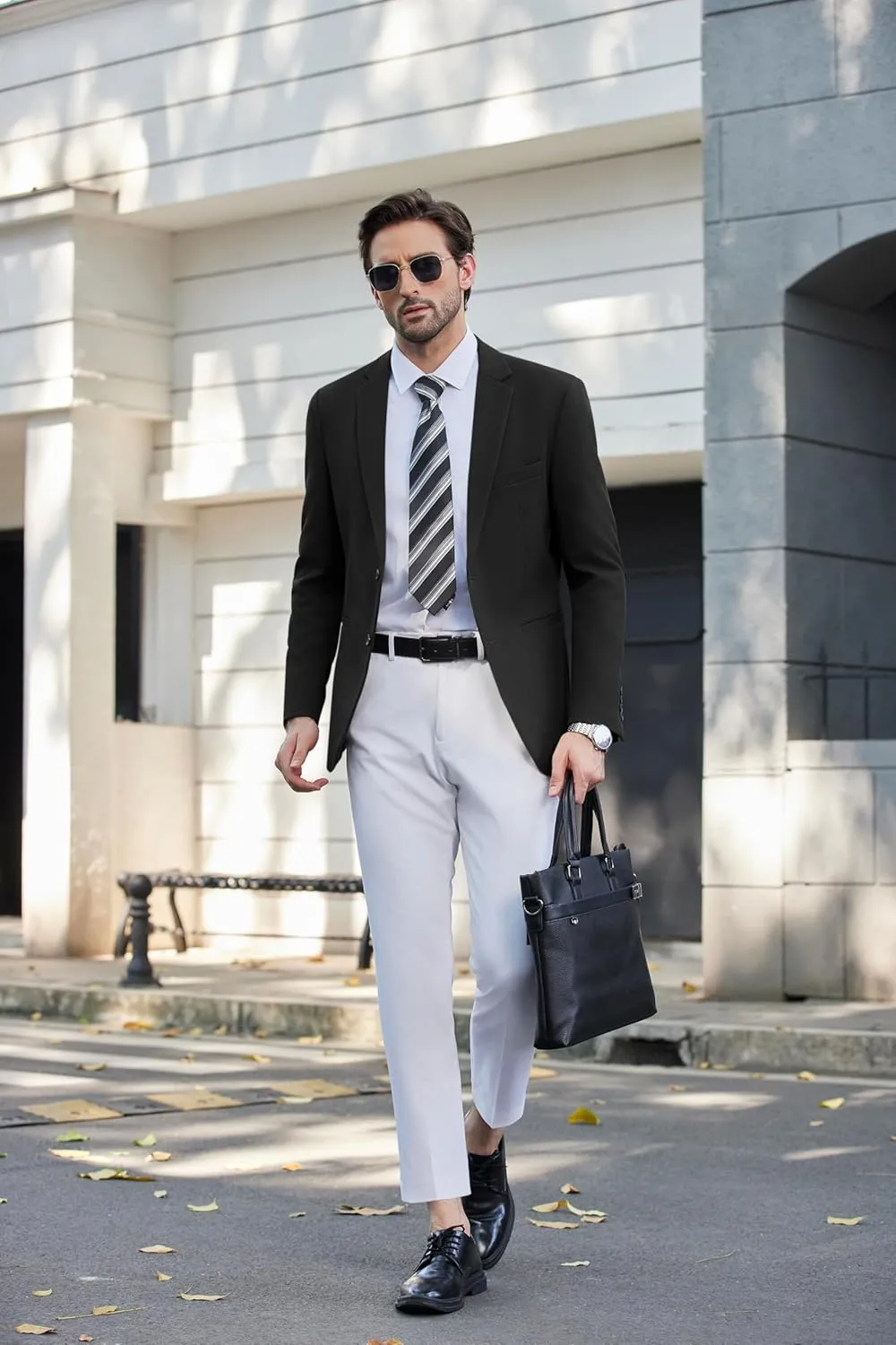 COOFANDY Men's Casual Blazer Slim Fit Sport Coats Two Button Knit Textured Suit Jacket