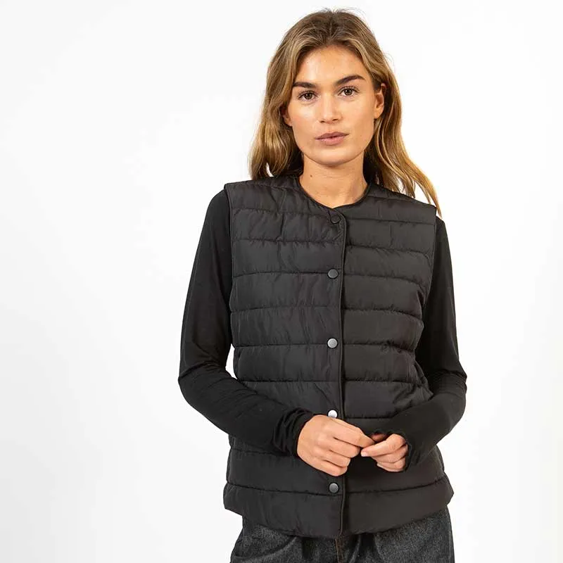 Coster Copenhagen Asta Quilted Vest Black