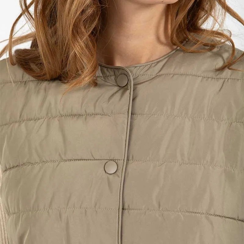 Coster Copenhagen Asta Quilted Vest Sand Olive