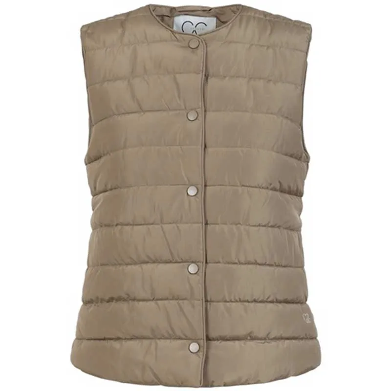 Coster Copenhagen Asta Quilted Vest Sand Olive