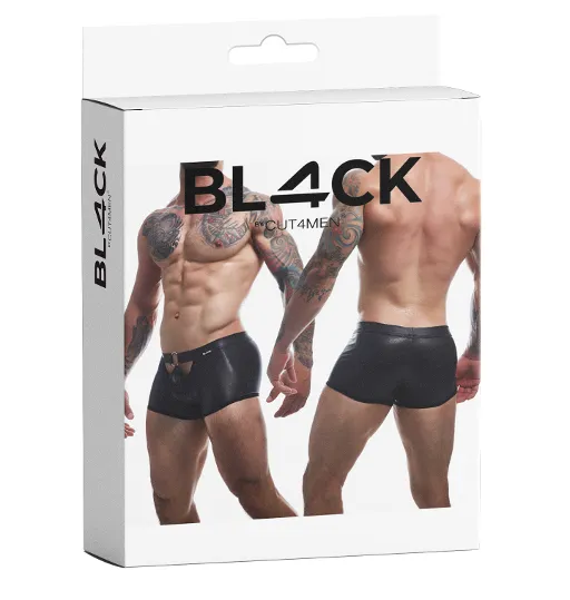 CUT FOR MEN PEEKABOO MINI PANTS MEDIUM BLACK