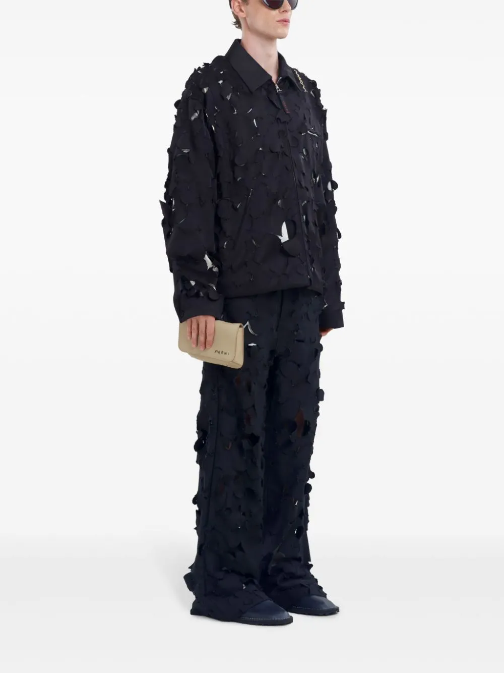 Cut-Out Bomber Jacket
