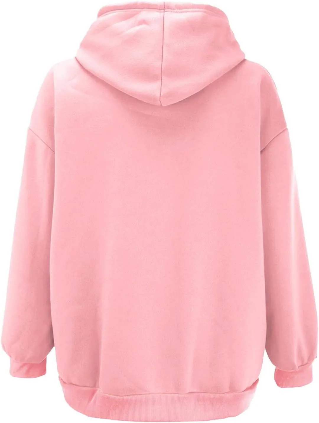 Fall Hoodies Jackets for Women Oversized Preppy Full Zip Up Drawstring Hooded Coats Fashion Solid Color Chunky Hoodie