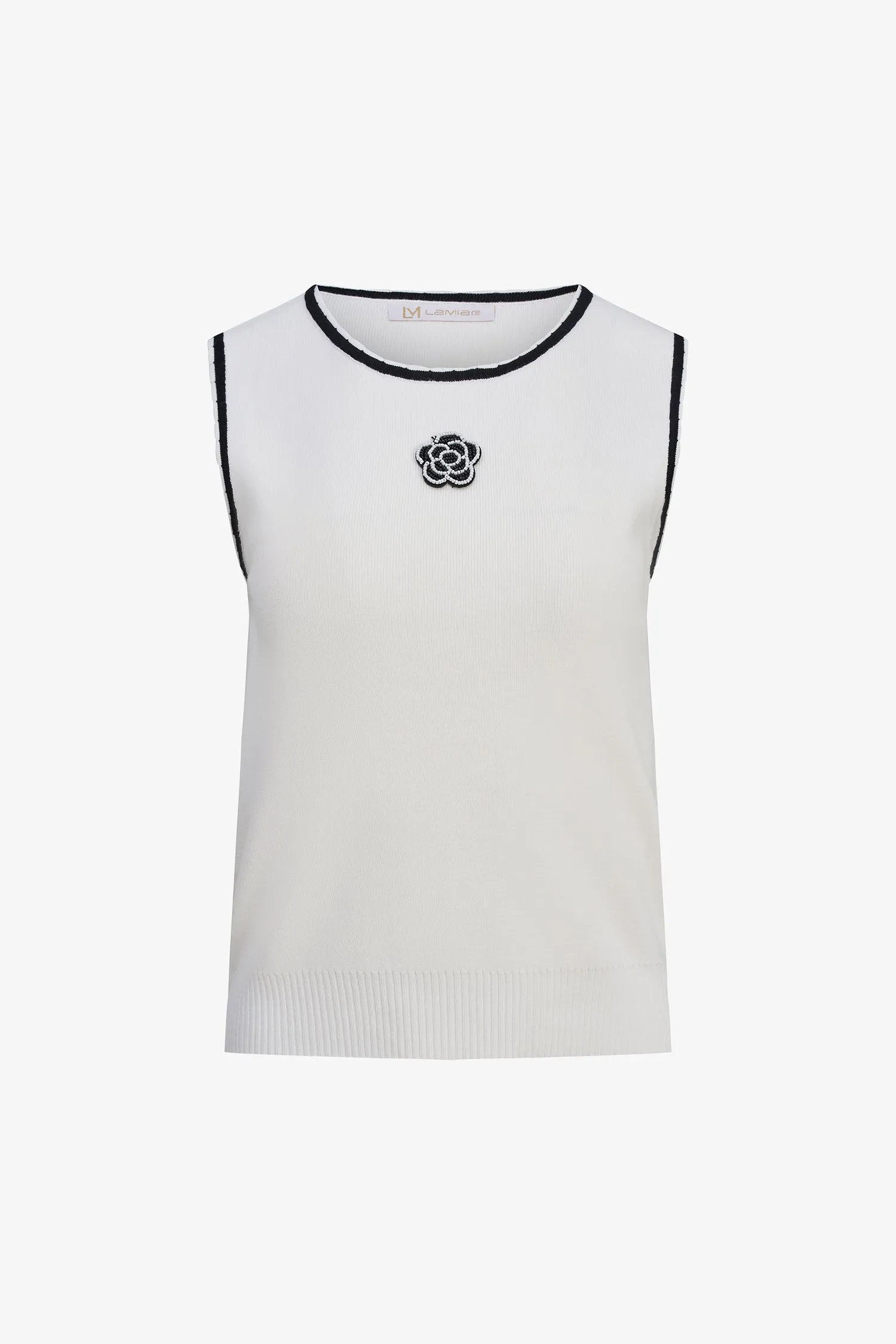Floral Knit Vest | Ema&Carla
