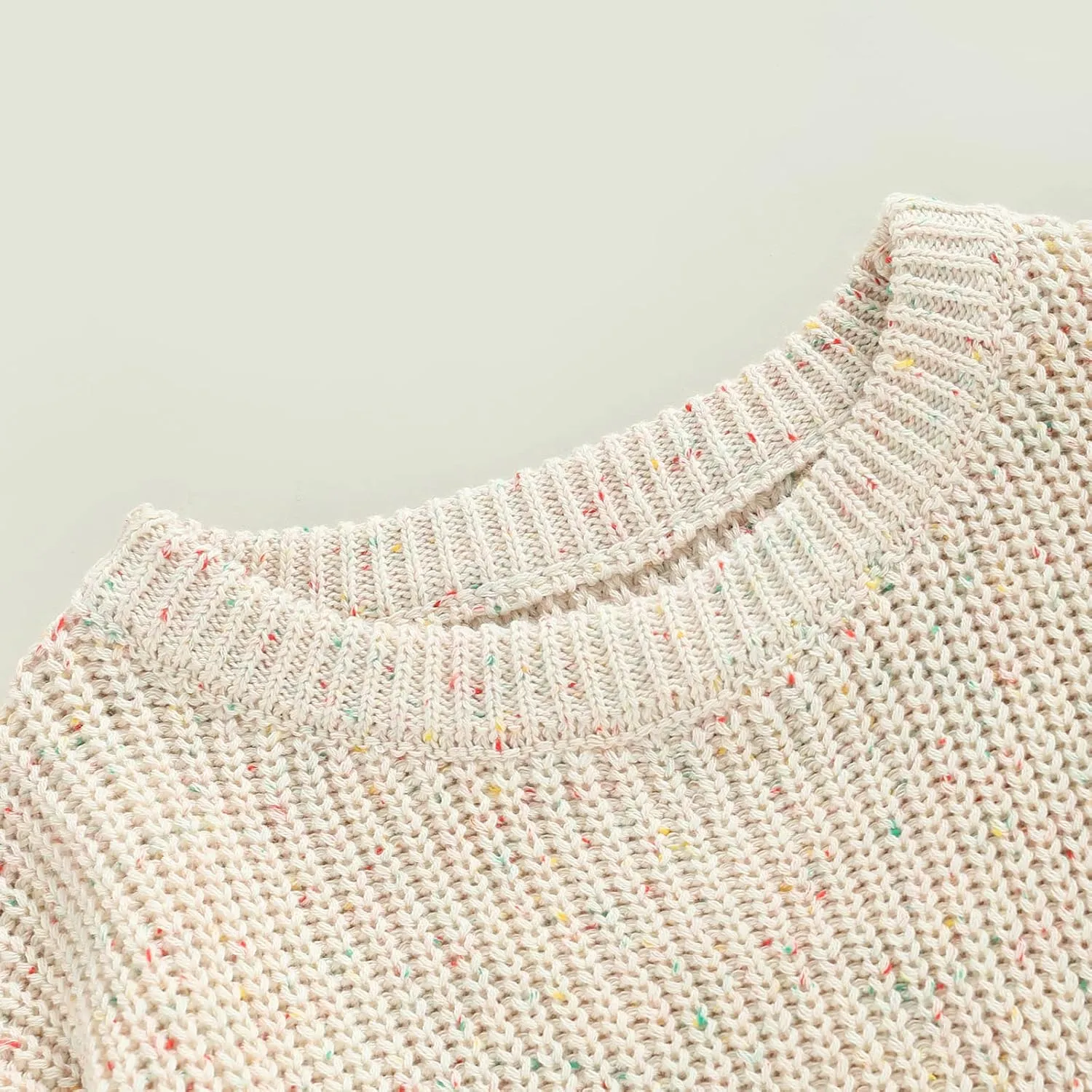 FYBITBO Baby Girl Boy Sweater Knit Oversized Pullover Sweatshirt Romper Onesie Warm Fall Winter Clothes Outfit Newborn