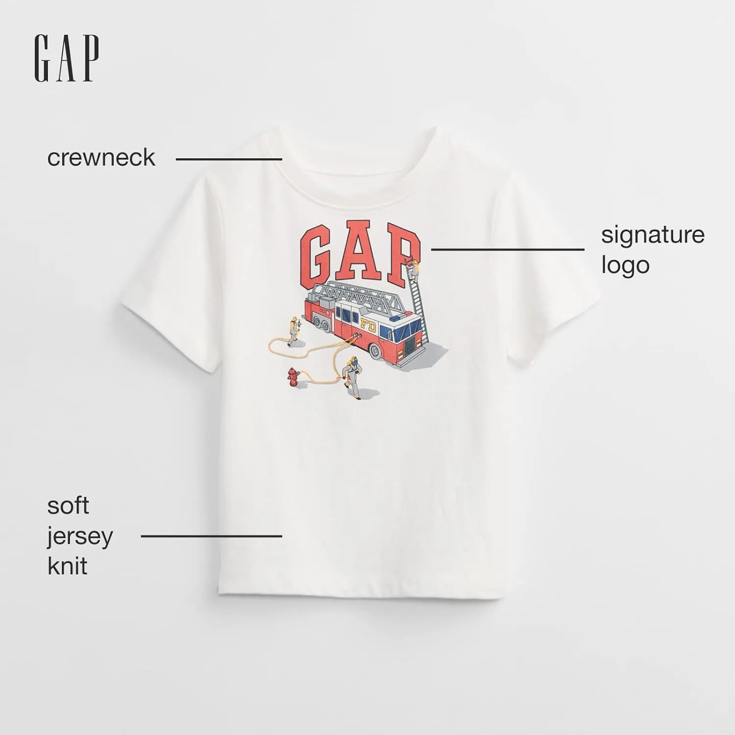 GAP Baby Boys' Short Sleeve Logo T-Shirt