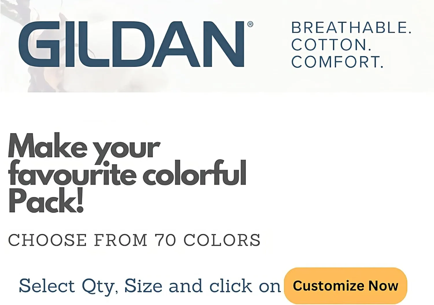 Gildan Men's Heavy Cotton Short Sleeve T-Shirt, Style G500, Multipack of 1|2|4|6|10, Make Your Own Customized Set!