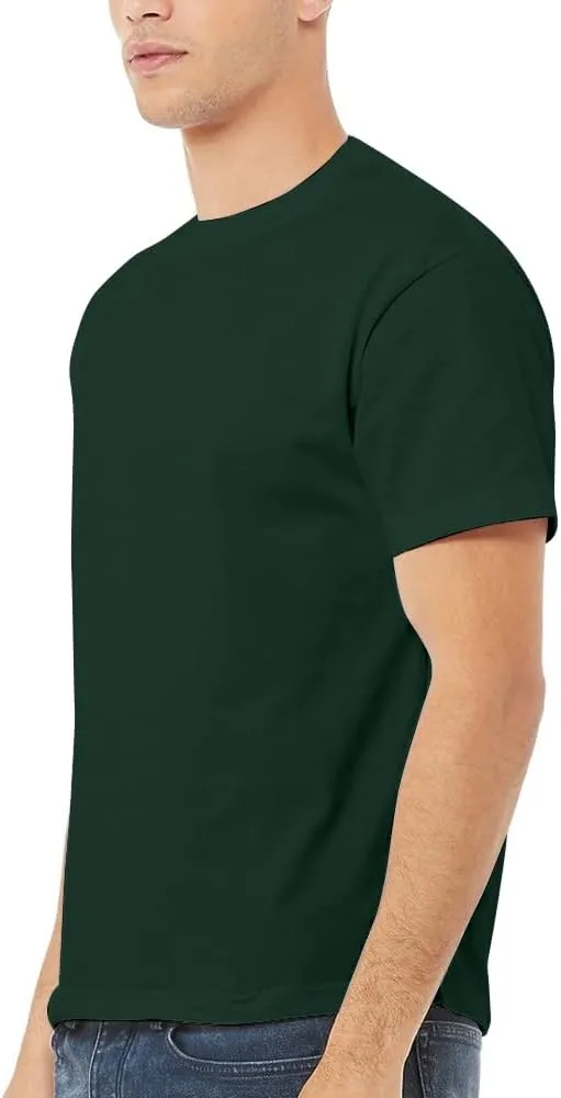 Go2 Men's Heavyweight Cotton Short Sleeve T-Shirt, Made in USA