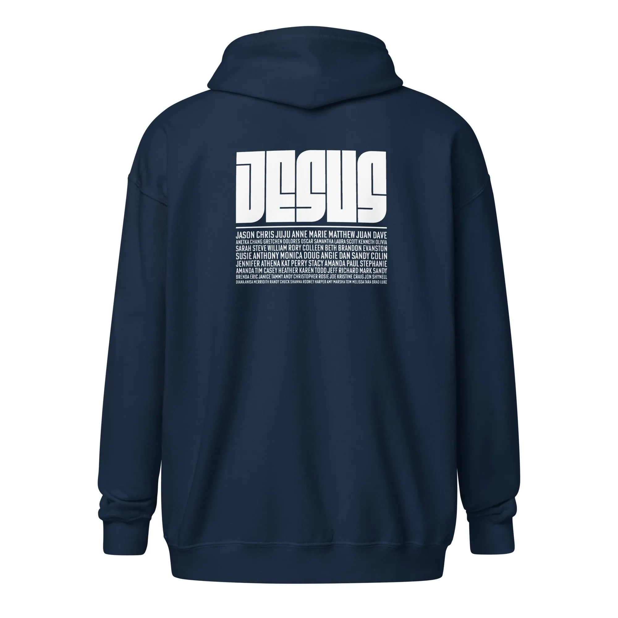 God Sed Liv/Jesus Above All Names Unisex Full-Zip Hoodie